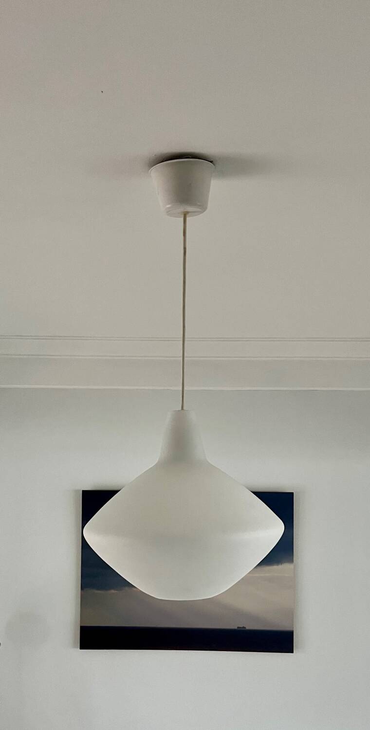 Opaline glass pendant called “Onion” Lisa Johansson-Pape for ASEA