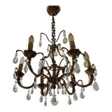 Lustre ancien à pampilles