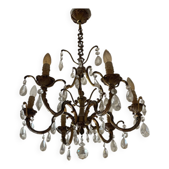 Lustre ancien à pampilles