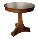 English marquetry pedestal table