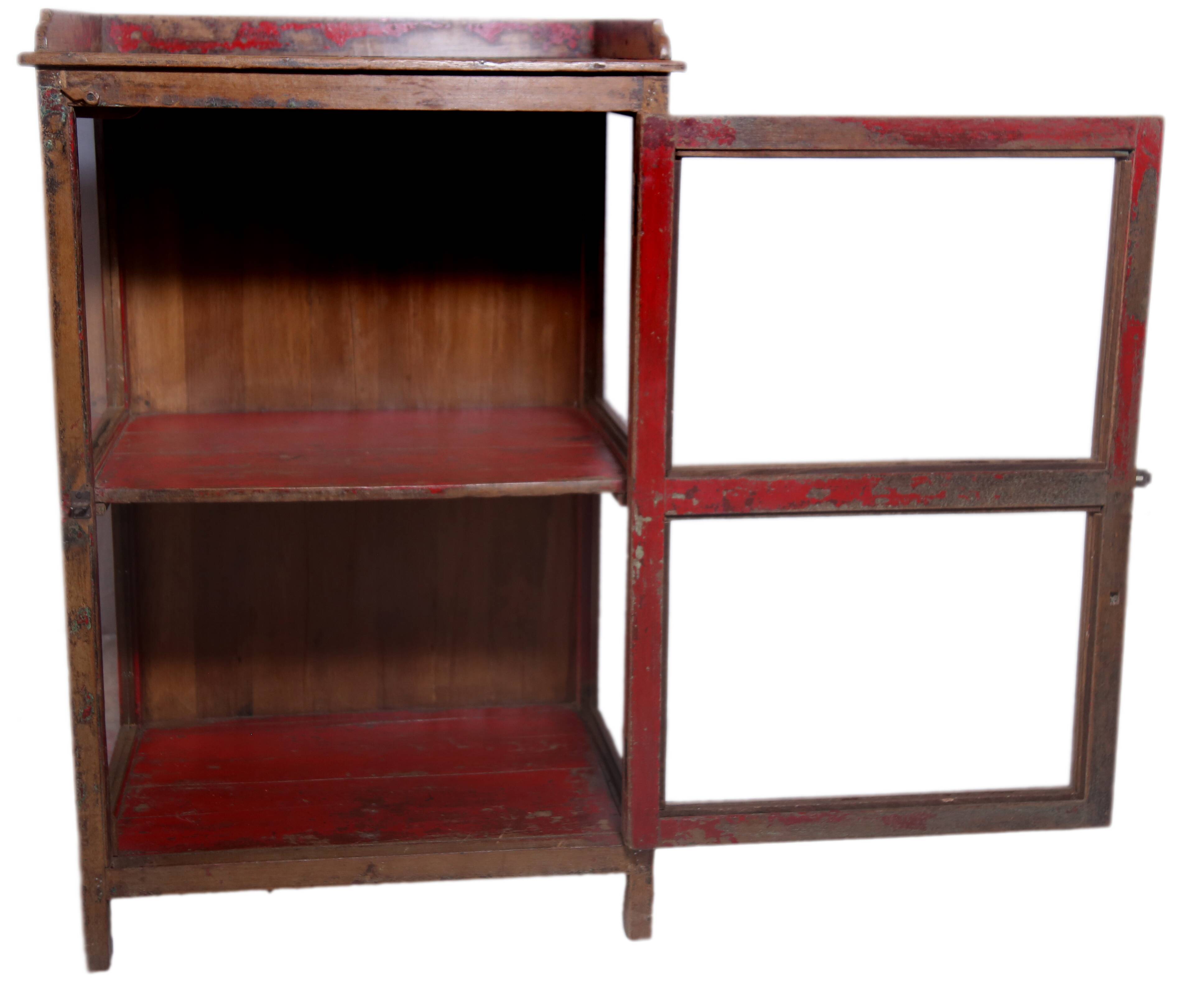 Teak display cabinet