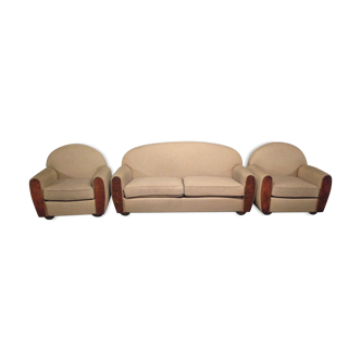 Lounge art deco sofa and armchairs