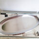 Vintage stainless steel fish dish, Guy Degrenne , with cutlery