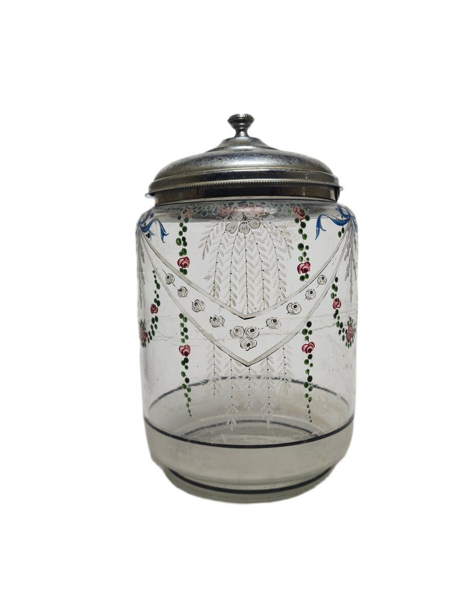 Danish Art Nouveau biscuit box, 1890s