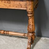 Victorian Amboyna Burl Desk, England – Late 19th Century