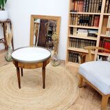 Wooden and marble coffee table