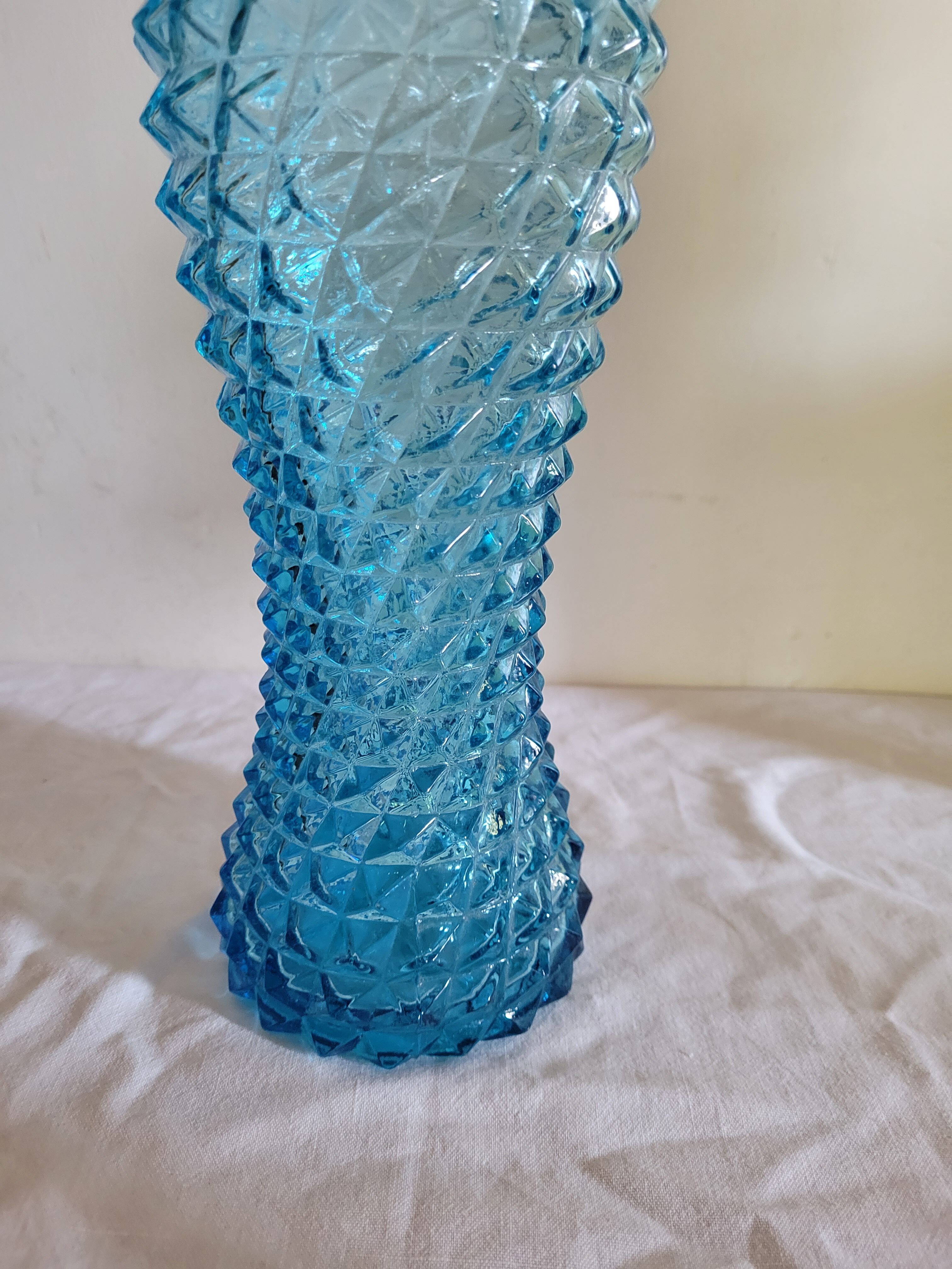 Blue Italian carafe