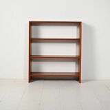 Small Scandinavian teak bookshelf with adjustable shelves