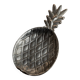 Vintage 1960s pineapple coupe, silver-plated, tropical shape design, table decoration, elegant gift idea.