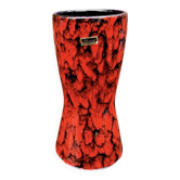 West German Scheurich vase 244/22 “Europ Linie” – red lava ceramic