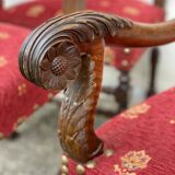 Living room (carved chairs and armchairs) in Louis XIII style