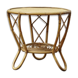 Rattan coffee table