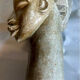 Large african sculpture in steatite stone signed lewanga – art