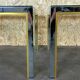 Coffees tables in chrome & brass