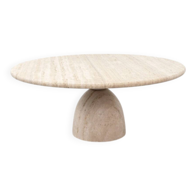 Table basse en travertin 'Finale' par Draenert années 1970