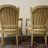 Pair Of Louis XVI Style Cabriolet Armchairs