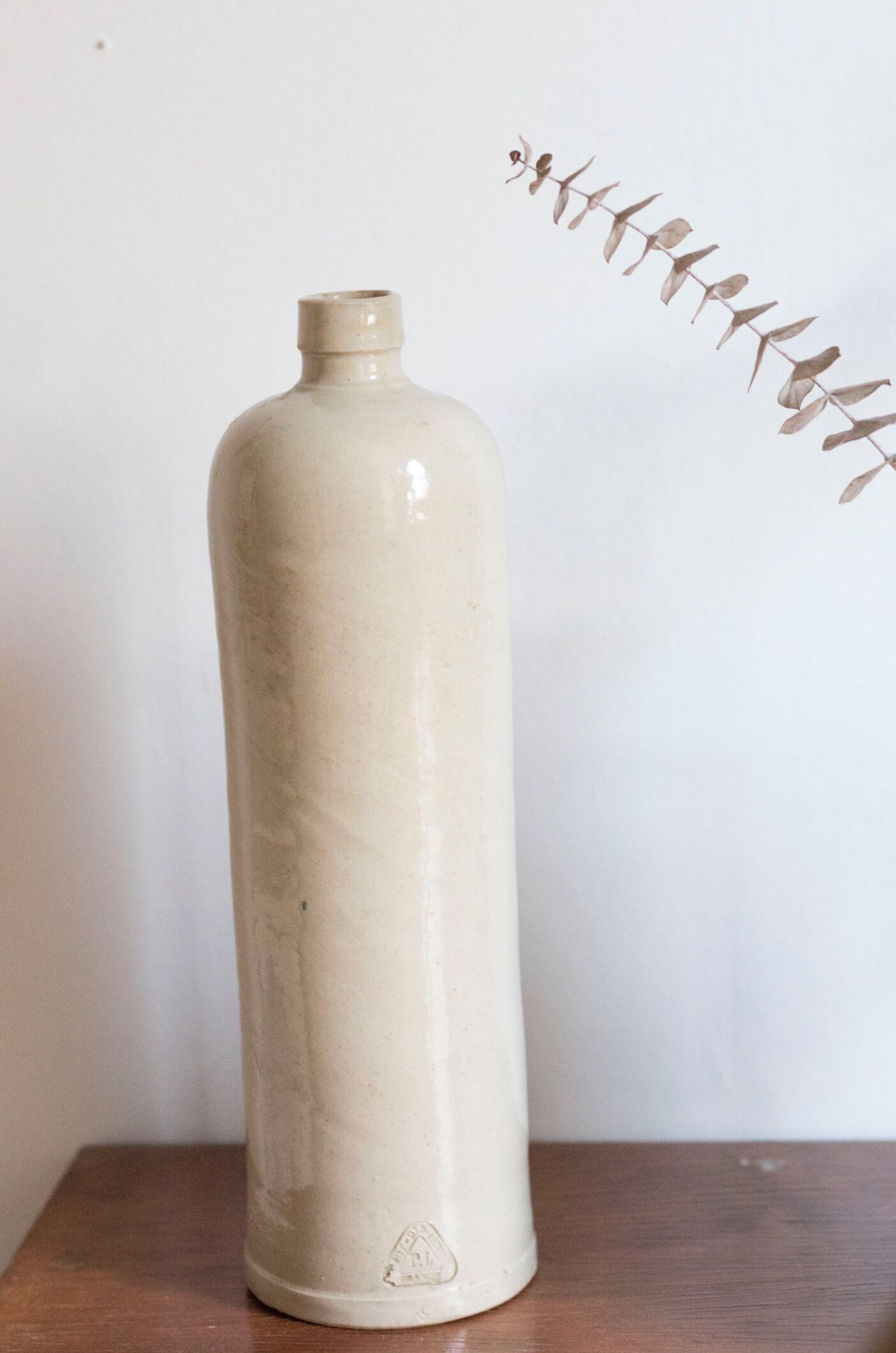 Enamelled stoneware bottle pont des vernes