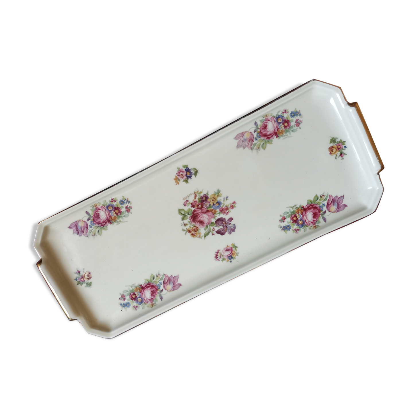 Rectangular flat Limoges