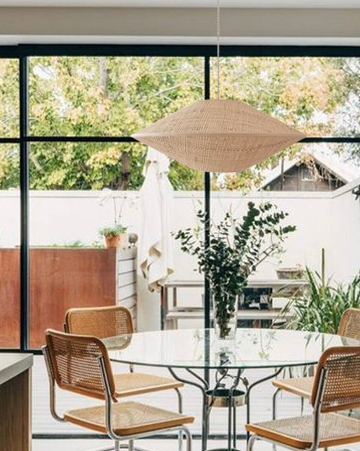 Woven rattan suspension