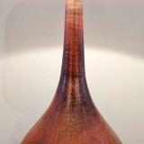 Red ceramic lamp by Jacques Ligner