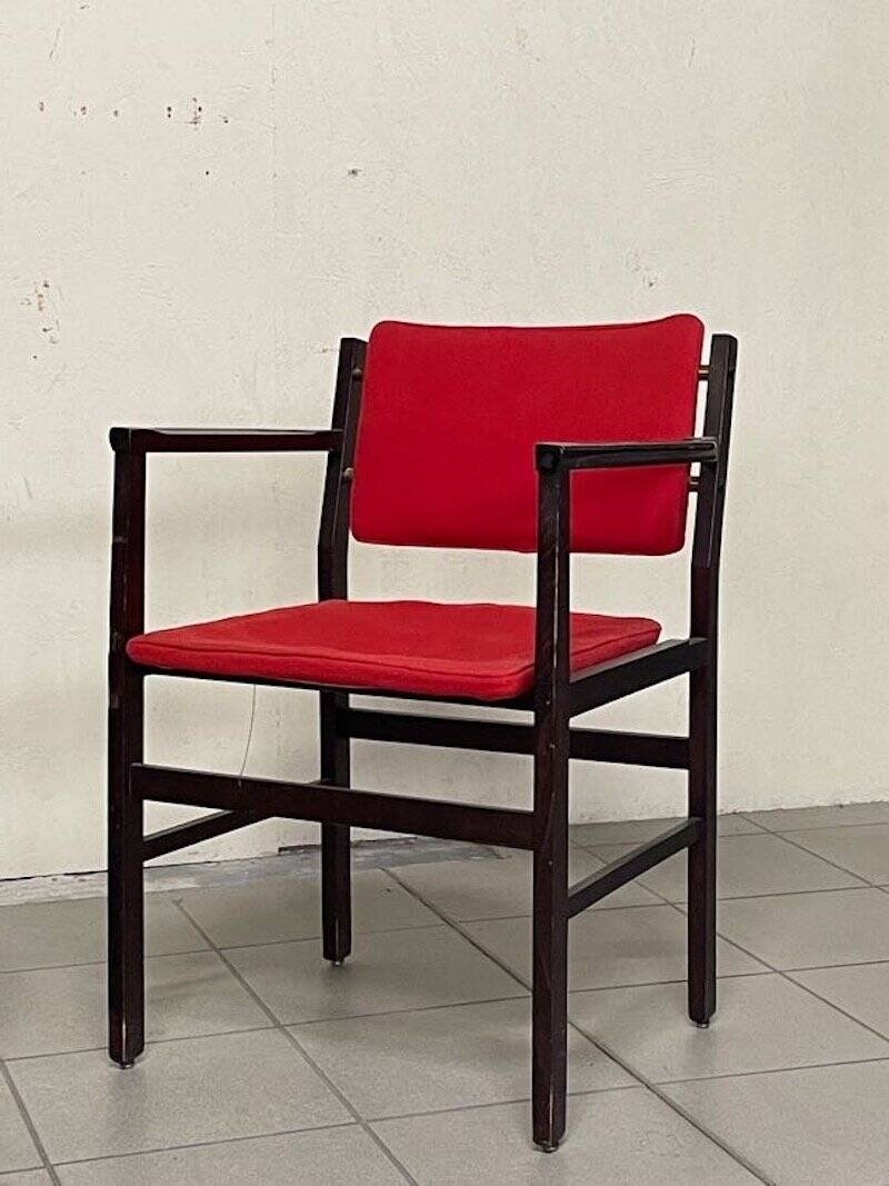 Armchairs with armrests, 1960s, set of 2