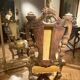 Italian Rococo Silver Mecca Giltwood Throne Armchair, Rome, 18th Century