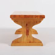 Petite table basse en pin massif des années 1980, Suède