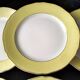 6 flat plates in Badonviller earthenware FB