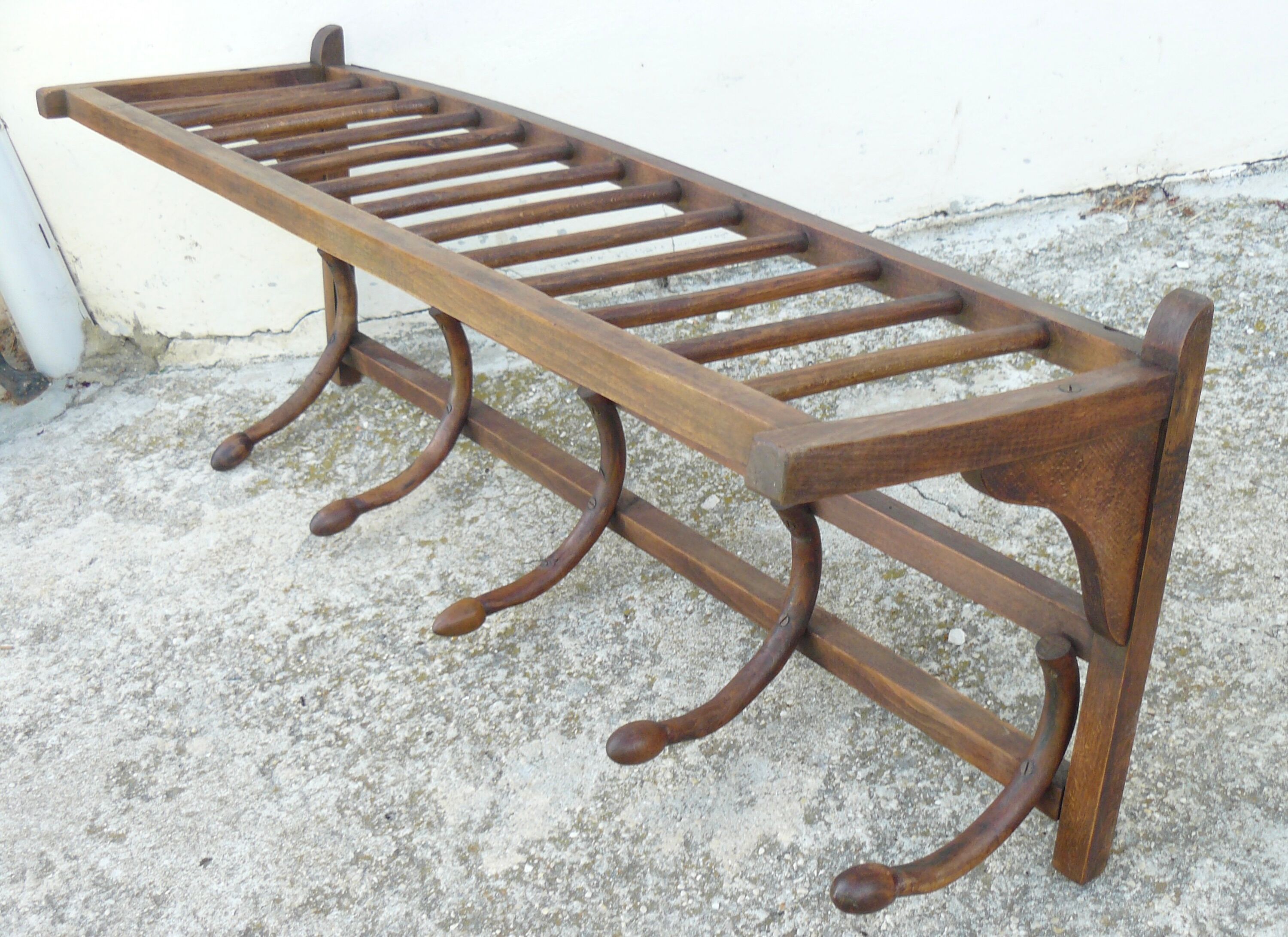 Shelf coat rack vintage hat holder 1940-50