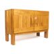 Two-door buffet in solid elm from Maison Regain, c. 1970.