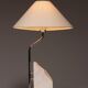 Marble and steel table lamp from Bergboms Scanlicht, 1970s, Sweden