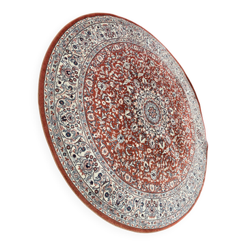 Grand tapis rond "Concerto" vintage par Louis de Poortere – Style pers