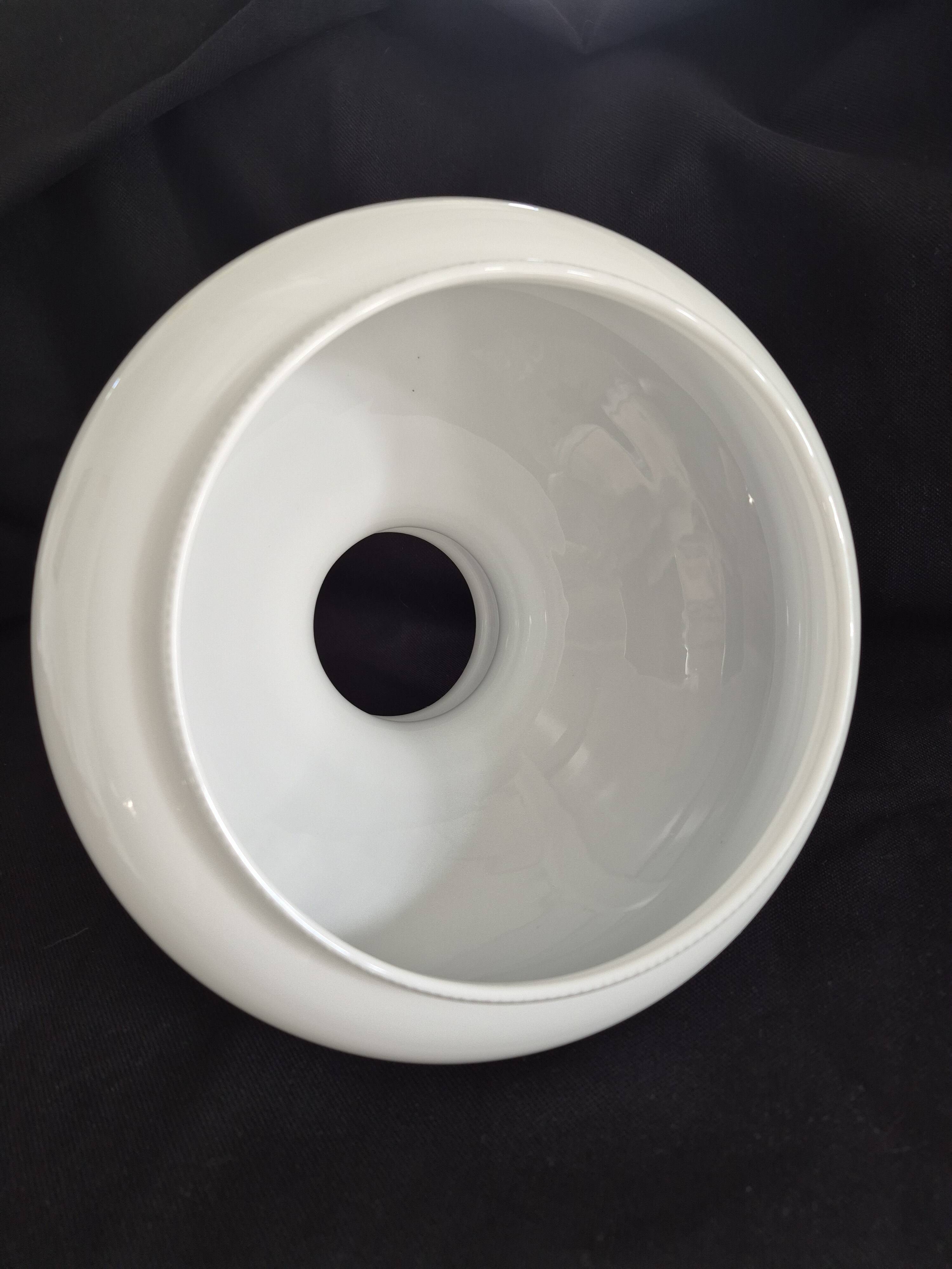 Large vintage white opaline lampshade H.20 cm Elegant lighting A661