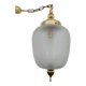 golden metal glass suspension chandelier