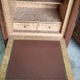 Small antique rosewood secretary with marble top ref je