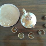 Service à liqueur vintage 8 pièces en grés