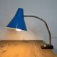 Blue Industrial German Workshop Table Lamp from Reif Dresden, 1960s