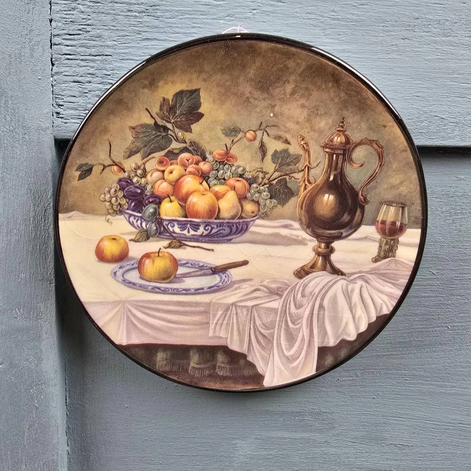 Set of 2 decorative plates ceraplat spain – still lifes