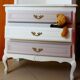 Dresser to the pastel colors and soft