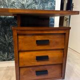 Pierre Paulin CM 172 desk in oak and metal from the 1950s