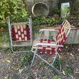 Paire de chaises pliantes