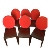 6 "Valentine" chairs – Jean-Charles de Castelbajac Ligne Roset