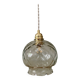 Vintage globe pendant light in transparent glass