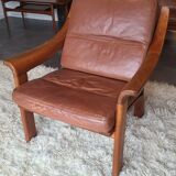 Vintage Sofa and Armchair by Poul Jeppesens Møbelfabrik, Denmark, 1960s,
