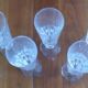 Set of 9 crystal flutes from Bayel cristallerie royale de Champagne