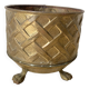 Lombard brass plant pot, Made in England