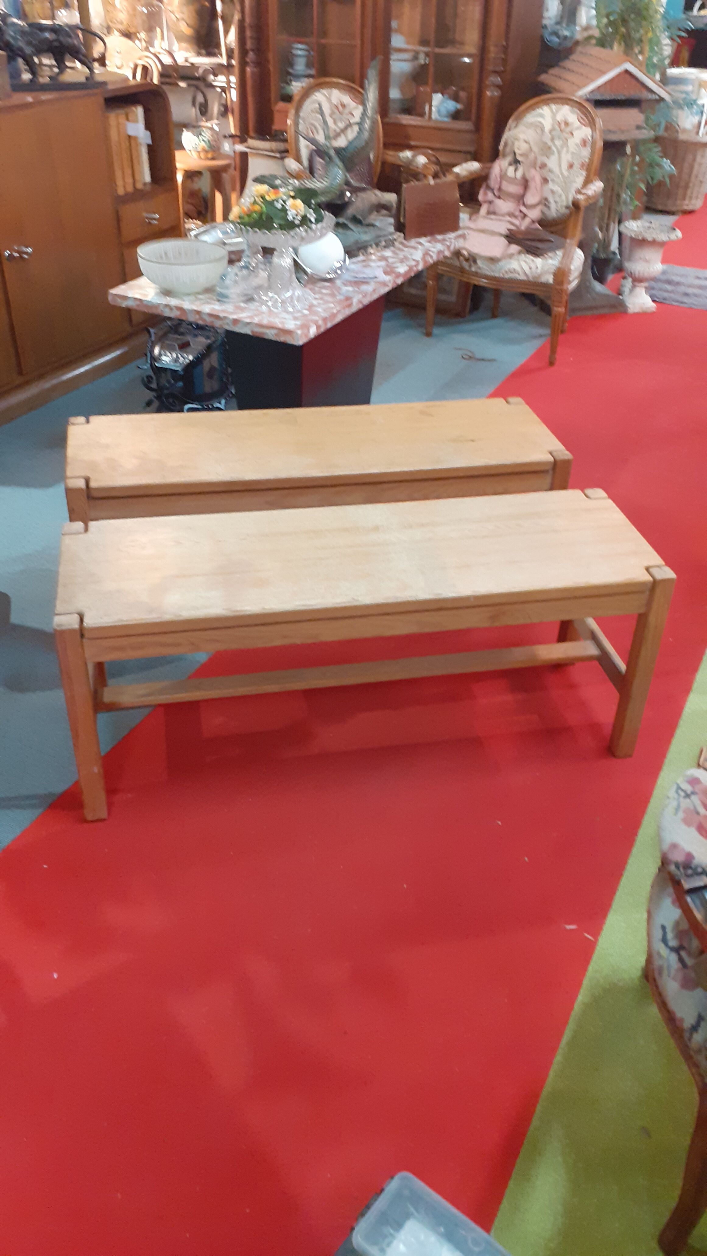 Pair of benches by Ilmari Tapiovaara