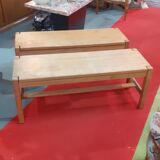 Paire de bancs d'Ilmari Tapiovaara