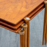 Set of three tables gigognes years teak, Edition Opal, Vintage