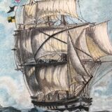Pastel et crayon sur papier par Stewart 1975